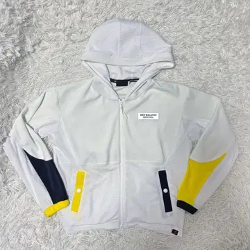 최신작 뉴발란스 골프 후드티 화이트 지퍼 블루종 골프