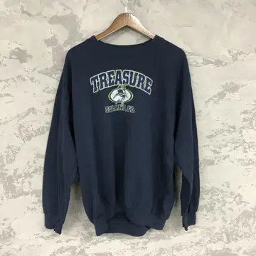 90s GILDAN TREASURE ISLAND 팀 맨투맨 상어