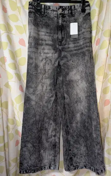 CLEL 그레이쉬 블랙 부츠컷 데님 택 포함 새상품 S