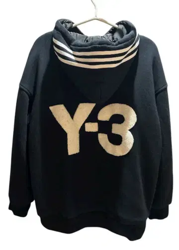 Y-3 집업 후드 부착 후드티 블랙