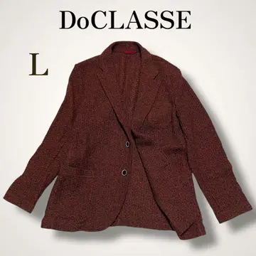 두클라쎄 니트 자켓 테일러드 브라운 L 고급 캐주얼