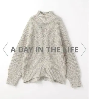 멜란지 라메 아제 하이넥 니트 [ A DAY IN THE LIFE ]