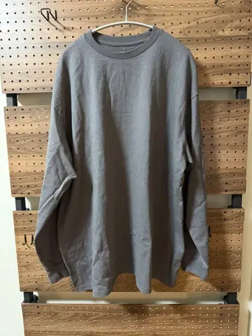 Graphpaper 롱 T셔츠 그레이 프리 사이즈