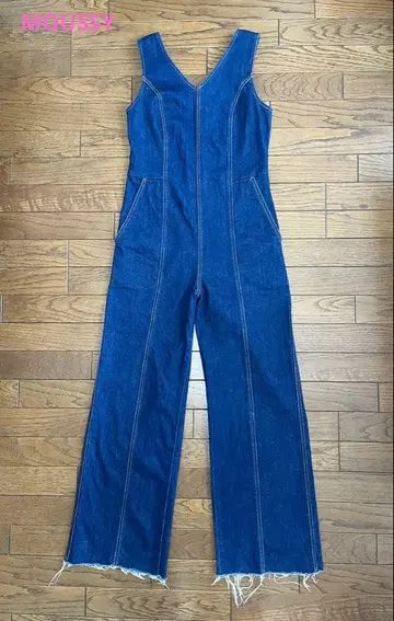 MOUSSY 점프수트 1 인디고 올인원 V [새상품급]