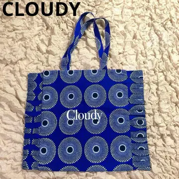 [ 새상품 ] CLOUDY TOKYO 토트백 블루 프릴