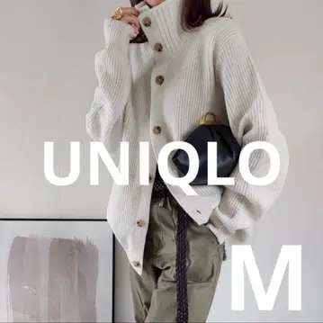 수플레얀 스탠드 카라 가디건 M