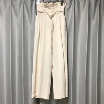 프레이 아이디 하이 웨이스트 벨트 쓰리 턱 팬츠