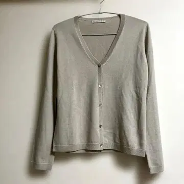 [HUMAN WOMAN] 그레이 V넥 가디건 모 100% M 사이즈