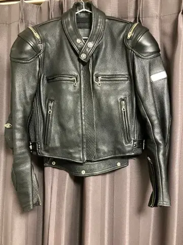 KADOYA 가죽 라이더 자켓 블랙 L 사이즈