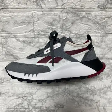 리복 스니커즈 그레이/화이트/버건디