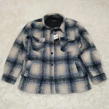 CavariA 캐바리아 체크 무늬 셔츠 자켓