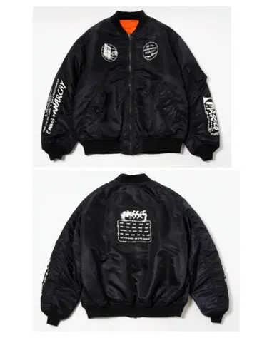 MASSES 22AW 그래픽 와펜 MA-1 리버서블 사양