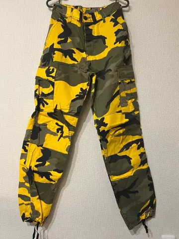 카모플라쥬 카고 팬츠 (노랑 그린) 카모플라주 팬츠 카모플라쥬 팬츠