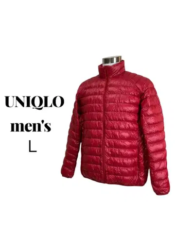 유니클로 울트라 라이트 다운 자켓 남성용 L 레드
