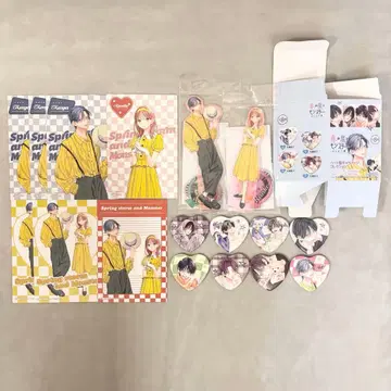 봄의 폭풍과 몬스터 캔뱃지 BOX 아크릴 스탠드