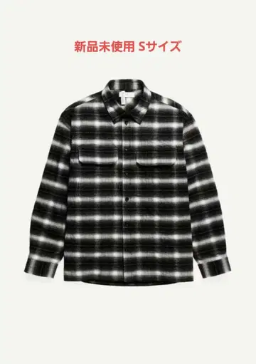 H&M 글렌 마틴스 포일 플란넬 오버 셔츠