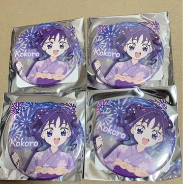 코코로 캔뱃지 키미와 반짝이는 여름 축제 키미와 아이돌 프리큐어 키미프리