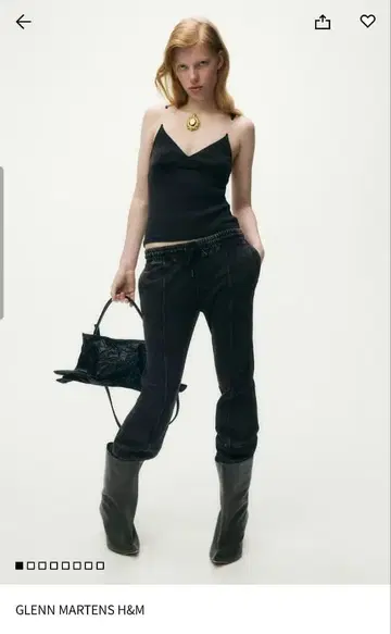 H&M GLENN MARTENS 콜라보 스웨트 팬츠