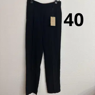 40 누메 블랙 컬러 블랙 캐주얼 팬츠