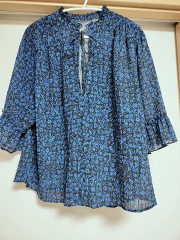 SHIPS DEVEAUX 셔링 스키퍼 블라우스