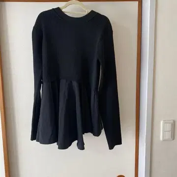 Elencare due 긴팔 튜닉 블랙