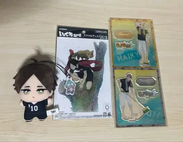 하이큐 스나 린타로 미야 아츠무 미야 오사무 아크릴 스탠드 봉제 인형