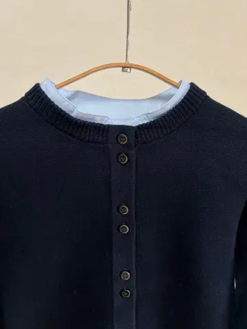 bibiy 니트 가디건 네이비