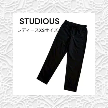 STUDIOUS 일본제 레이온 울 혼방 치노 팬츠 테이퍼드 팬츠