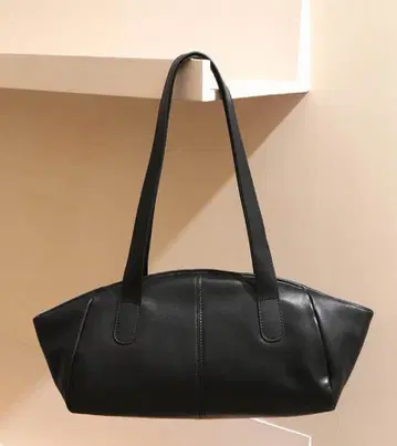 천연 가죽 여성용 블랙 레더 토트백