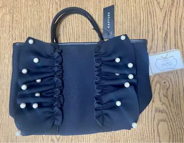 랩처 펄 장식 숄더백