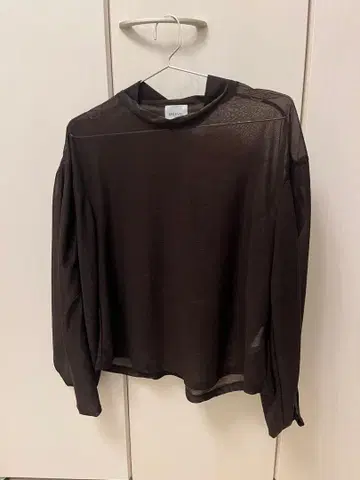 시스루 블랙 긴팔 셔츠