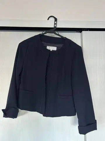 네이비 노카라 자켓 사이즈 38