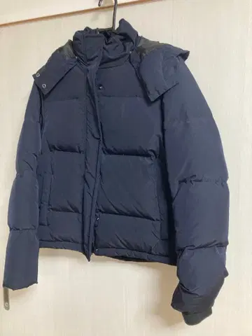 CIAOPANIC 네이비 후드 부착 다운 자켓