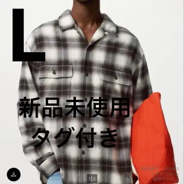 새상품 유니클로 JW ANDERSON 브러쉬드 코튼 오버 사이즈 셔츠