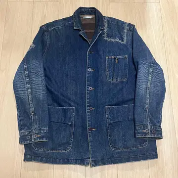 ERIC HAZE 00's 그런지 자수 가공 데님 자켓 우라하라