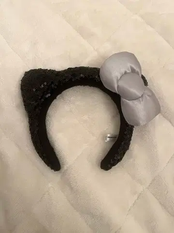 유니버설 스튜디오 재팬 usj 키티 머리띠 스팽글 블랙