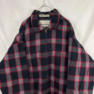 90s claybroike outdoors 안감 퀼팅 플란넬 셔츠