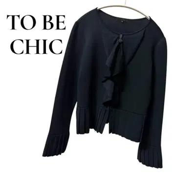 TO BE CHIC 블랙 노카라 자켓 II