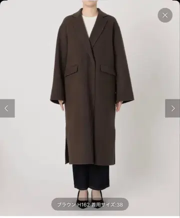 슬로브 이에나 더블 페이스 체스터 코트