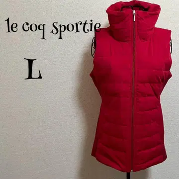 르꼬끄 스포르티프(L) 다운 베스트/페더/빨간색/아우터
