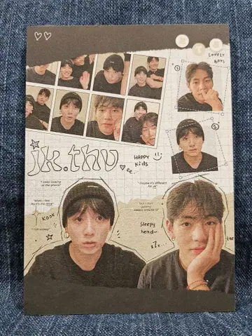 재고 5. BTS 뷔/정국 메모장 20매 한국 제작자님 태태/국