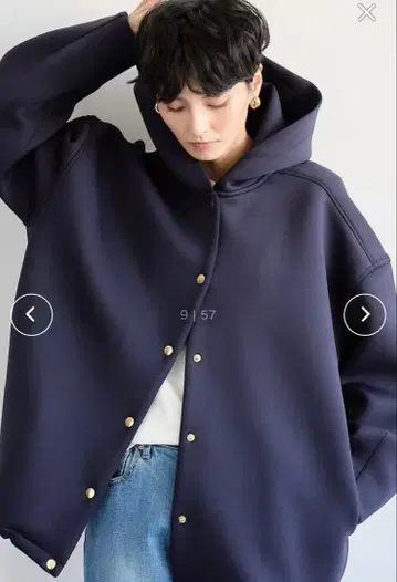 밴야드 스톰 종이 후디 블루종 네이비