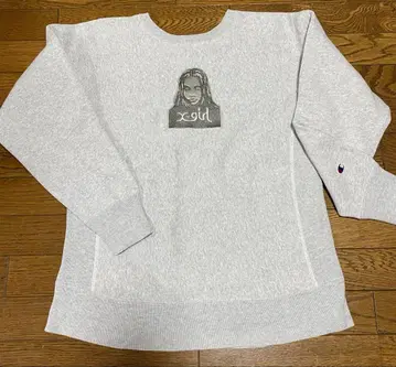 X-GIRL 챔피온 맨투맨 리버스 위브 M