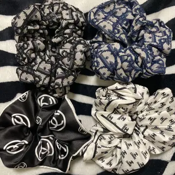 헤어 스크런치 4개 세트