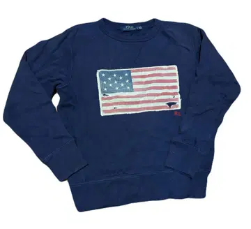 미국 국기 프린트 네이비 트레이닝복