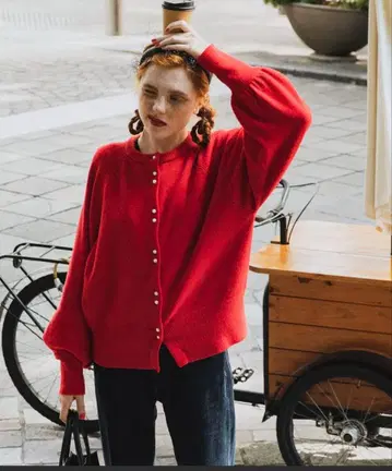 BONLECILL 니트 가디건 프리 사이즈