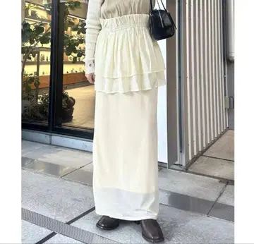 택 포함 새상품 mystic 벨로아 내로우 스커트