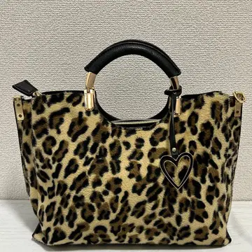 새상품급 PERENNE 페렌네 여성용 핸드백 토트백 레오파드 무늬
