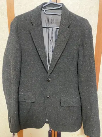 에디피스 다크 카키 헤링본 테일러드 자켓