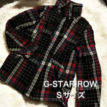 G-STAR RAW 체크 셔츠 자켓 S 사이즈 구제 의류 블랙
